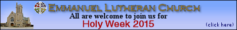 ELC, Rockford IL - Join us for Holy Week 2015